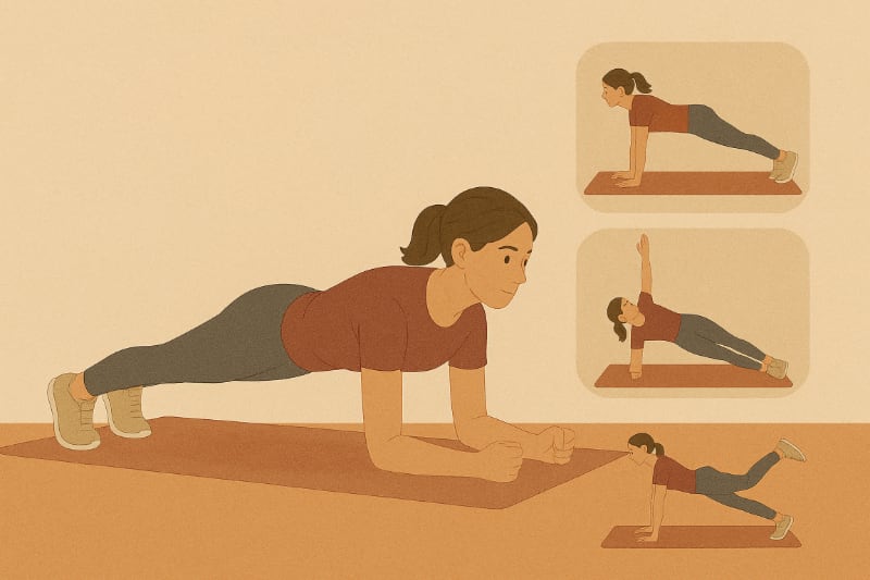 Plank variace